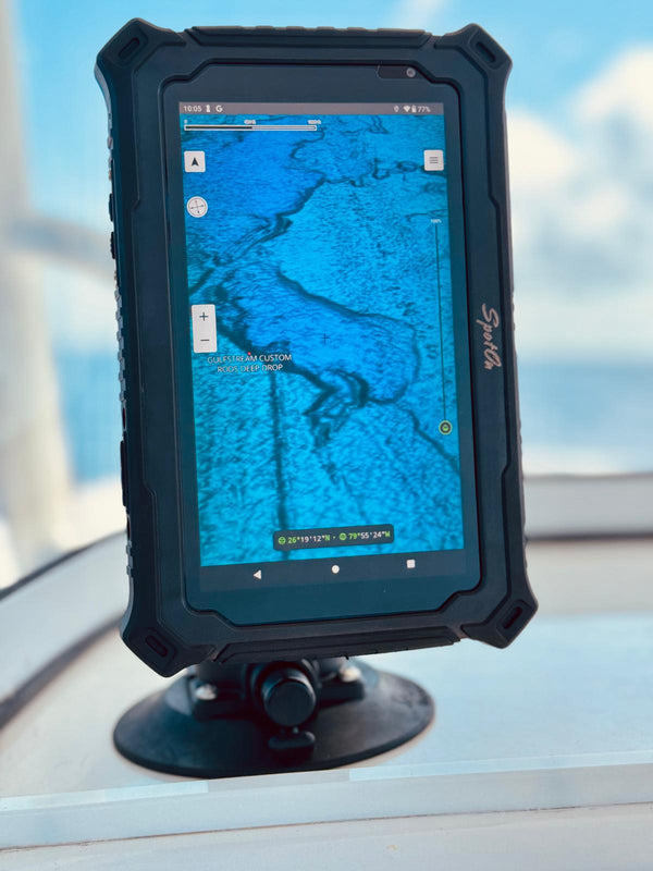 Spot On Fishing Application Gulfstream Custom Rods Deep Drop Spot on Hydros 7 Tablet