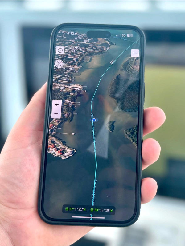 Spot On Fishing Navigation Routes on iPhone