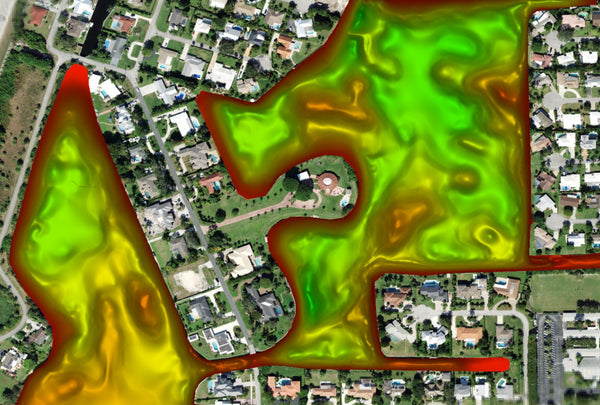 high resolution lake bathymetric structure maps lake ida florida